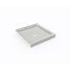36 x 36 Swanstone(R) Corner Shower Pan with Center Drain Birch, SD03636MD.226