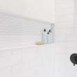 NexTile 6030 Direct-to-Stud Four-Piece Alcove Shower Wall Kit in White, SE6030S.010