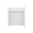 NexTile 6032 Direct-to-Stud Four-Piece Alcove Shower Wall Kit in White, SE6032S.010