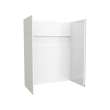 NexTile 6032 Direct-to-Stud Four-Piece Alcove Shower Wall Kit in White, SE6032S.010