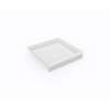 32 x 32 Swanstone(R) Alcove Shower Pan with Center Drain in White, SF03232MD.010