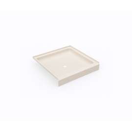 SS-3232 32 x 32 Swanstone(R) Alcove Shower Pan with Center Drain in Tahiti White