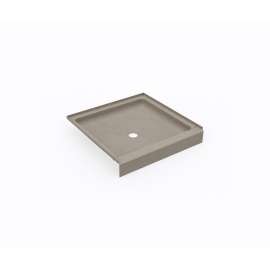 SS-3232 32 x 32 Swanstone(R) Alcove Shower Pan with Center Drain Limestone