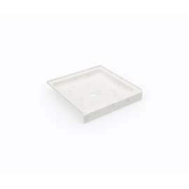 SS-3232 32 x 32 Swanstone(R) Alcove Shower Pan with Center Drain Carrara