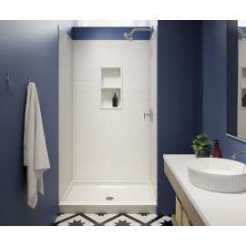 SS-3248 32 x 48 Swanstone(R) Alcove Shower Pan with Center Drain Coastal Sands