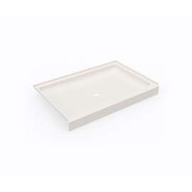 SS-3248 32 x 48 Swanstone(R) Alcove Shower Pan with Center Drain in Bisque