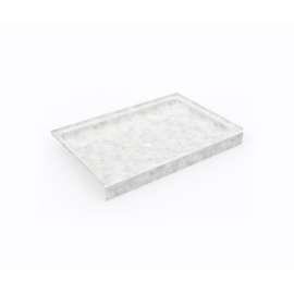 SS-3248 32 x 48 Swanstone(R) Alcove Shower Pan with Center Drain in Ice