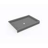 32 x 48 Swanstone(R) Alcove Shower Pan with Center Drain Ash Gray, SF03248MD.203