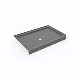 SS-3248 32 x 48 Swanstone(R) Alcove Shower Pan with Center Drain Ash Gray
