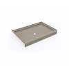 32 x 48 Swanstone(R) Alcove Shower Pan with Center Drain Limestone, SF03248MD.218