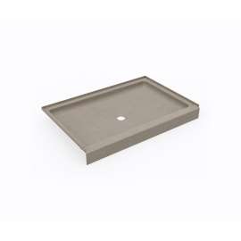 SS-3248 32 x 48 Swanstone(R) Alcove Shower Pan with Center Drain Limestone