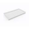 32 x 60 Swanstone(R) Alcove Shower Pan with Center Drain in White, SF03260MD.010