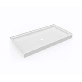 32 x 60 Swanstone(R) Alcove Shower Pan with Center Drain in White, SF03260MD.010