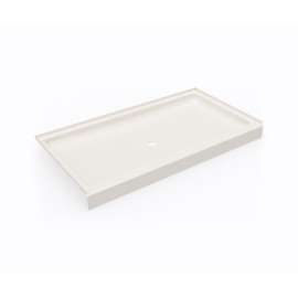SS-3260 32 x 60 Swanstone(R) Alcove Shower Pan with Center Drain in Bisque