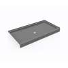 32 x 60 Swanstone(R) Alcove Shower Pan with Center Drain Ash Gray, SF03260MD.203