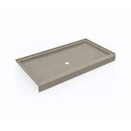 SS-3260 32 x 60 Swanstone(R) Alcove Shower Pan with Center Drain Limestone