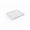34 x 42 Swanstone(R) Alcove Shower Pan with Center Drain in White, SF03442MD.010
