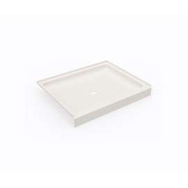 SS-3442 34 x 42 Swanstone(R) Alcove Shower Pan with Center Drain in Bisque