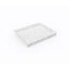 34 x 42 Swanstone(R) Alcove Shower Pan with Center Drain in Ice, SF03442MD.130