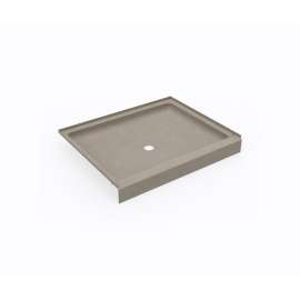 SS-3442 34 x 42 Swanstone(R) Alcove Shower Pan with Center Drain Limestone