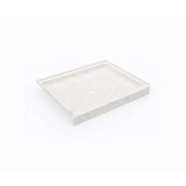 SS-3442 34 x 42 Swanstone(R) Alcove Shower Pan with Center Drain Carrara