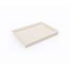 34 x 48 Swanstone(R) Alcove Shower Pan with Center Drain in Tahiti White, SF03448MD.011