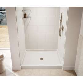 SS-3448 34 x 48 Swanstone(R) Alcove Shower Pan with Center Drain Coastal Sands