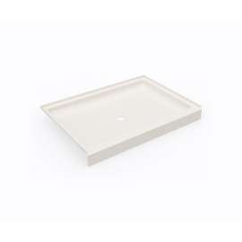 SS-3448 34 x 48 Swanstone(R) Alcove Shower Pan with Center Drain in Bisque