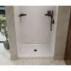 34 x 48 Swanstone(R) Alcove Shower Pan with Center Drain Mountain Mist, SF03448MD.141