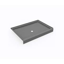 SS-3448 34 x 48 Swanstone(R) Alcove Shower Pan with Center Drain Ash Gray