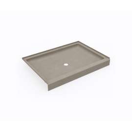 SS-3448 34 x 48 Swanstone(R) Alcove Shower Pan with Center Drain Limestone