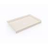 34 x 54 Swanstone(R) Alcove Shower Pan with Center Drain in Tahiti White, SF03454MD.011