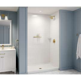 SS-3454 34 x 54 Swanstone(R) Alcove Shower Pan with Center Drain Coastal Sands