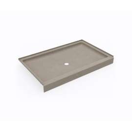 SS-3454 34 x 54 Swanstone(R) Alcove Shower Pan with Center Drain Limestone