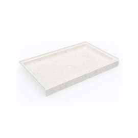 SS-3454 34 x 54 Swanstone(R) Alcove Shower Pan with Center Drain Carrara
