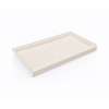 34 x 60 Swanstone(R) Alcove Shower Pan with Center Drain in Tahiti White, SF03460MD.011