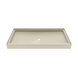 SS-3460 34 x 60 Swanstone(R) Alcove Shower Pan with Center Drain in Coastal Sands