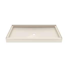 SS-3460 34 x 60 Swanstone(R) Alcove Shower Pan with Center Drain in Mountain Mist