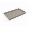34 x 60 Swanstone(R) Alcove Shower Pan with Center Drain Limestone, SF03460MD.218