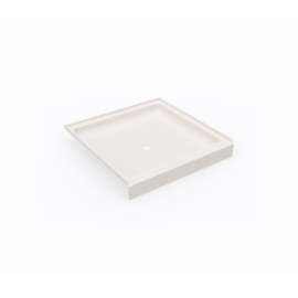 SS-3636 36 x 36 Swanstone(R) Alcove Shower Pan with Center Drain in Bisque