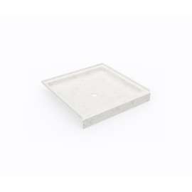 SS-3636 36 x 36 Swanstone(R) Alcove Shower Pan with Center Drain Carrara