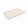 36 x 60 Swanstone(R) Alcove Shower Pan with Center Drain in Tahiti White, SF03660MD.011