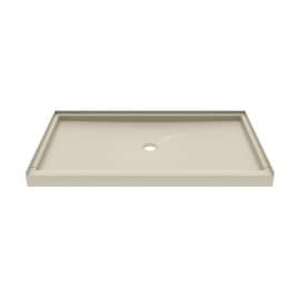 SS-3660 36 x 60 Swanstone(R) Alcove Shower Pan with Center Drain Coastal Sands