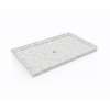36 x 60 Swanstone(R) Alcove Shower Pan with Center Drain in Ice, SF03660MD.130