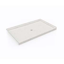 SS-3660 36 x 60 Swanstone(R) Alcove Shower Pan with Center Drain Carrara