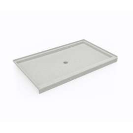 SS-3660 36 x 60 Swanstone(R) Alcove Shower Pan with Center Drain Birch