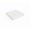 37 x 38 Swanstone(R) Alcove Shower Pan with Center Drain in Bisque, SF03738MD.018