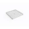 37 x 38 Swanstone(R) Alcove Shower Pan with Center Drain in Ice, SF03738MD.130