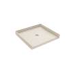 37 x 38 Swanstone(R) Alcove Shower Pan with Center Drain Mountain Mist, SF03738MD.141