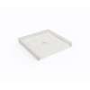 37 x 38 Swanstone(R) Alcove Shower Pan with Center Drain Carrara, SF03738MD.221